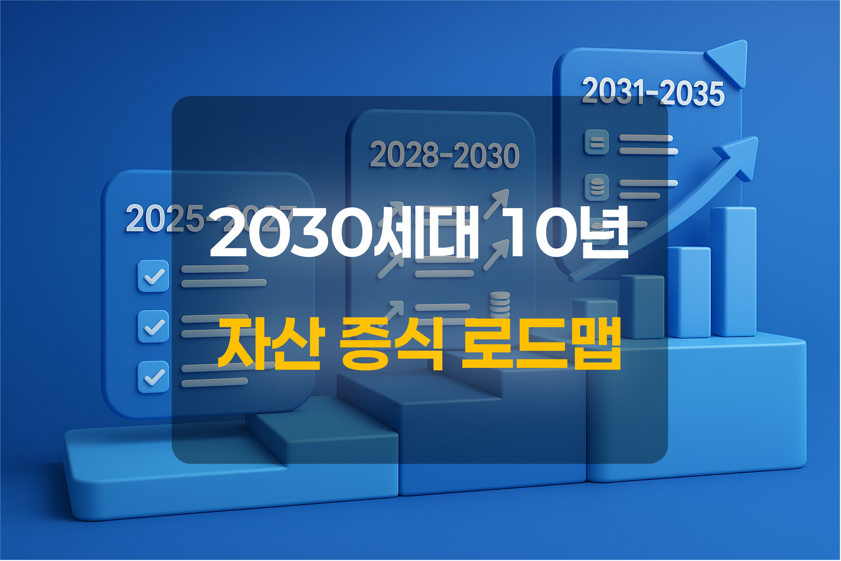 10년간 로드맵을 표현한 그림과 텍스트