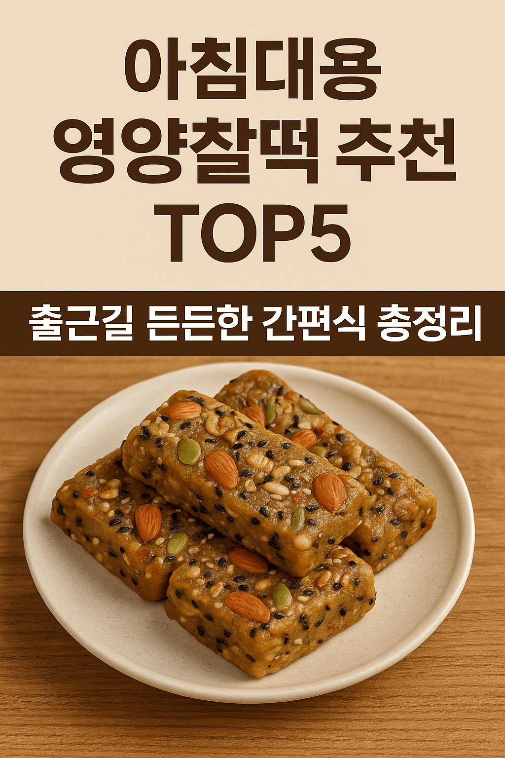 아침대용 영양찰떡 추천 TOP5｜출근길 든든한 간편식 총정리