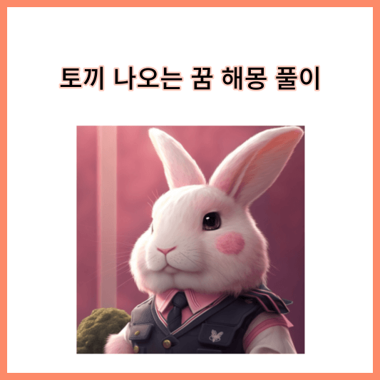 토끼 나오는 꿈 해몽 풀이