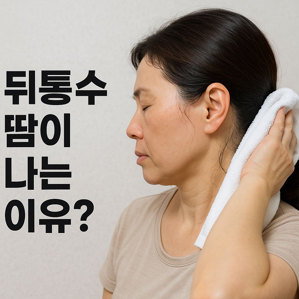 머리 뒤쪽 땀이 나는 이유