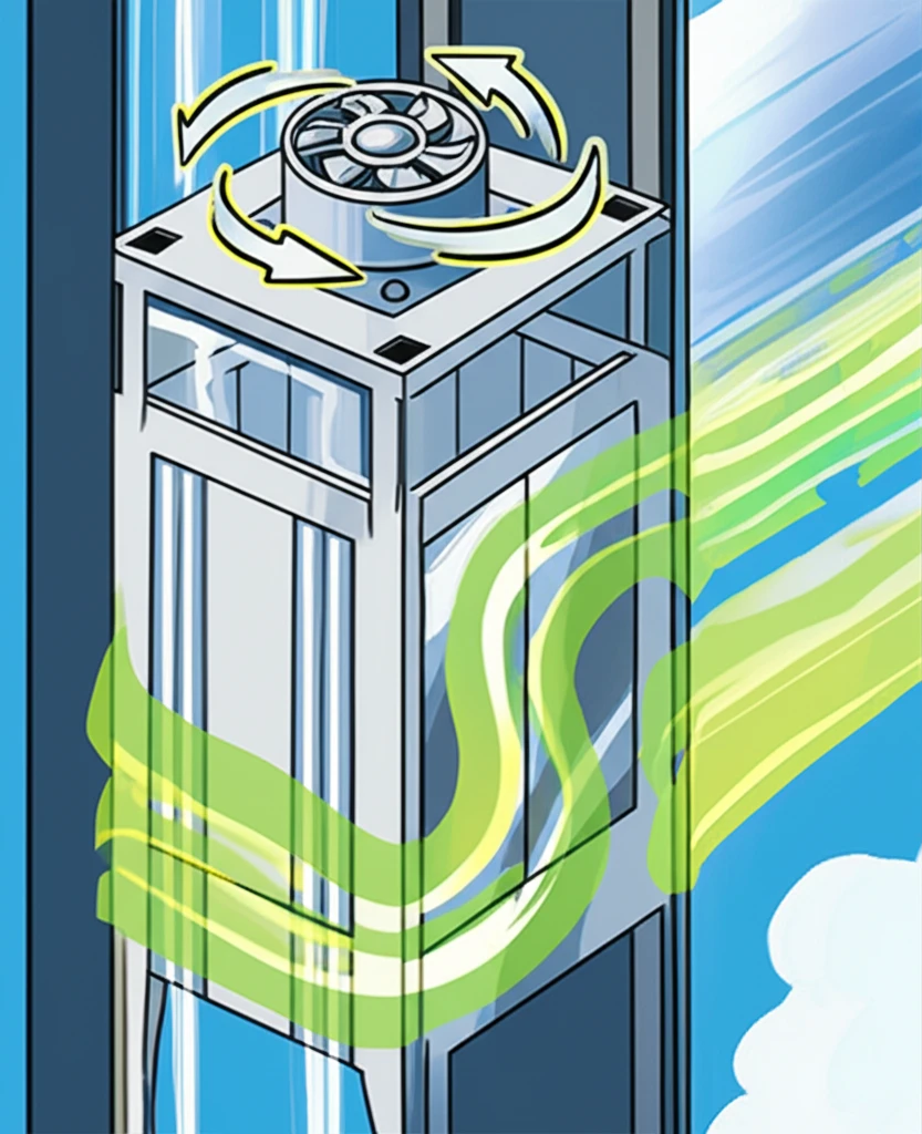 엘리베이터 스마트 환기 시스템과 실시..