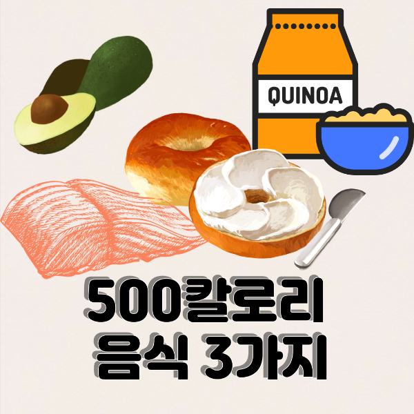 500칼로리 식단 재료 아보카도, 연어, 퀴노아 등