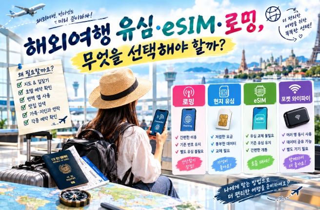 해외여행 로밍방법