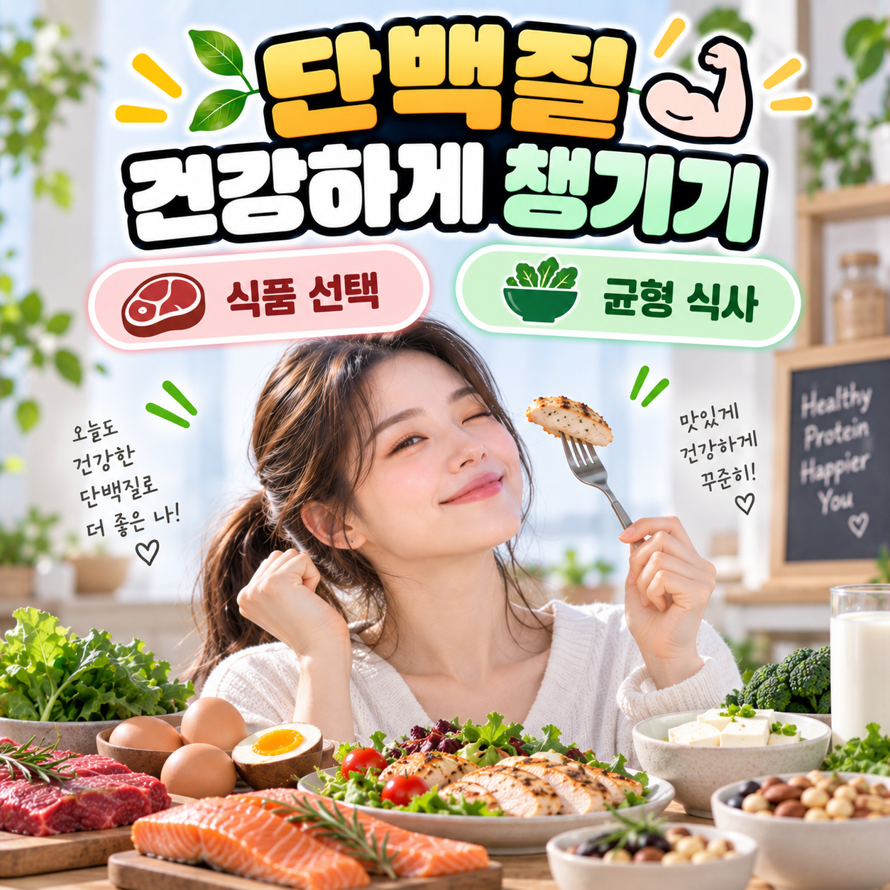 단백질 건강하게 챙기기