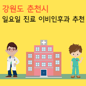 강원도 춘천시 일요일 진료 이비인후과 추천