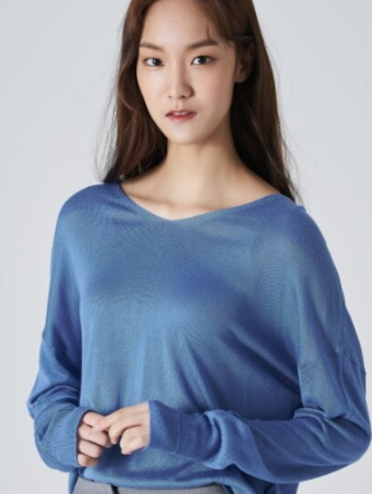 넓은 브이넥