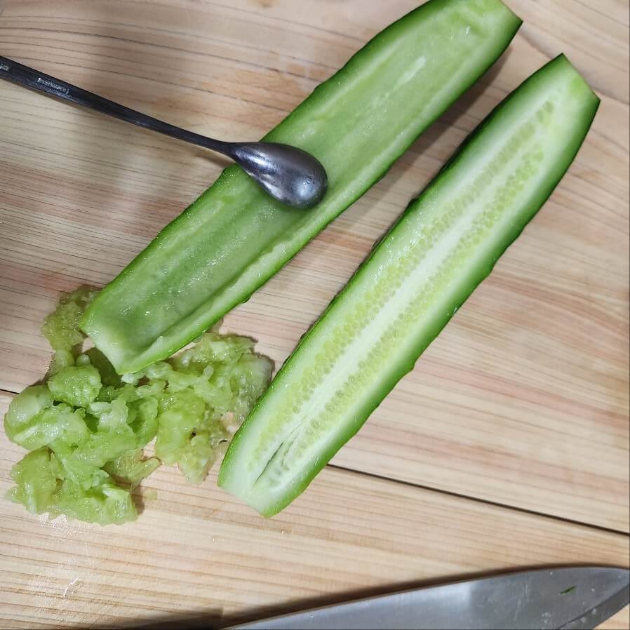 오이씨 제거칼 오이씨 제거