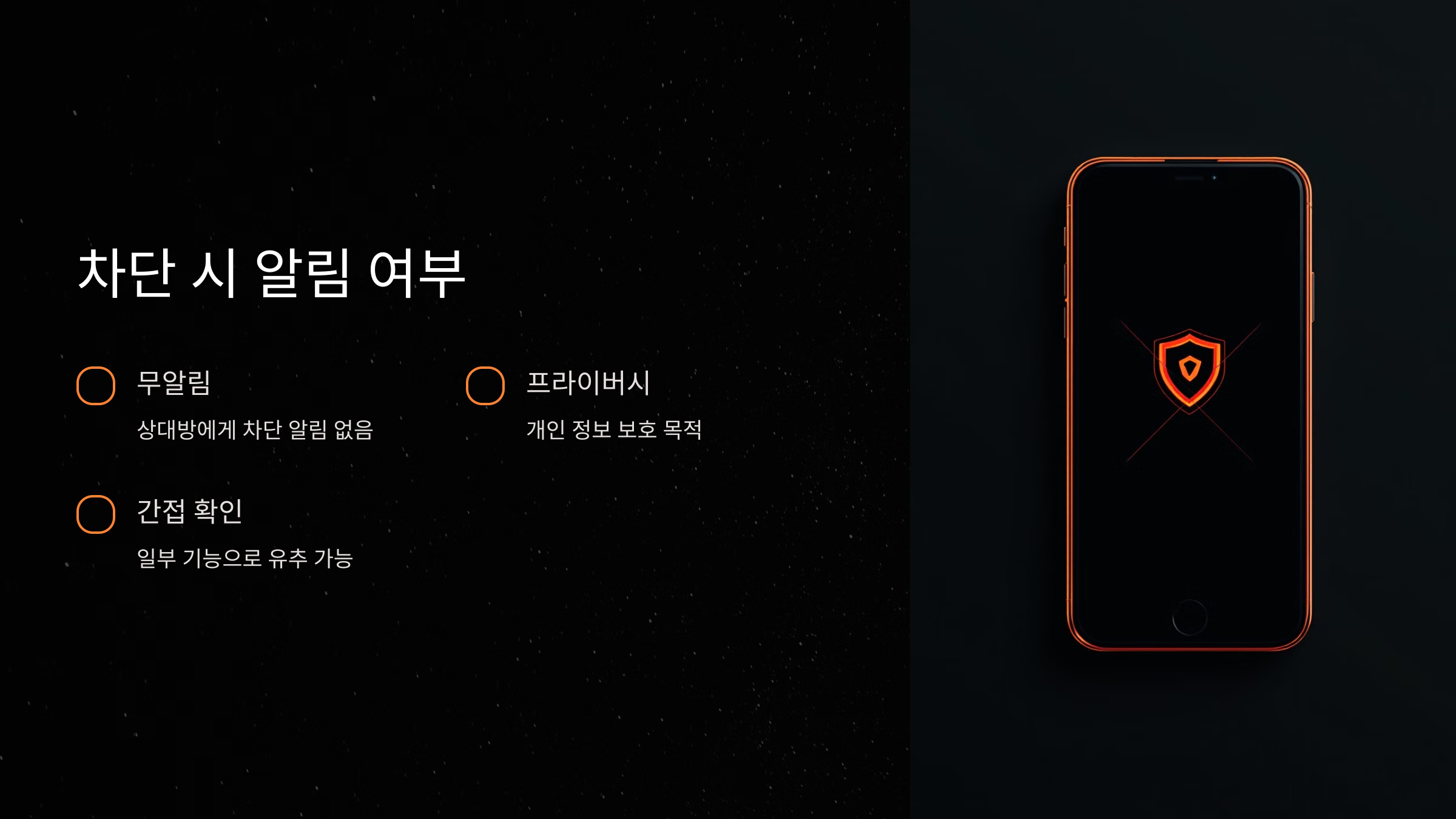 차단 시 상대방의 알림 여부