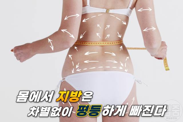 특정 부위 살빼기 가슴 얼굴 먼저