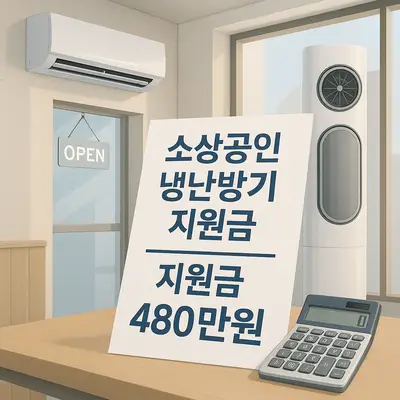 소상공인 냉난방기 지원금 신청 방법: 최대 480만원 지원금 받는 법