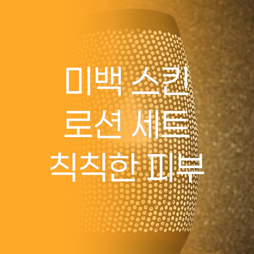 미백 기능성 스킨로션 2종 세트, 칙