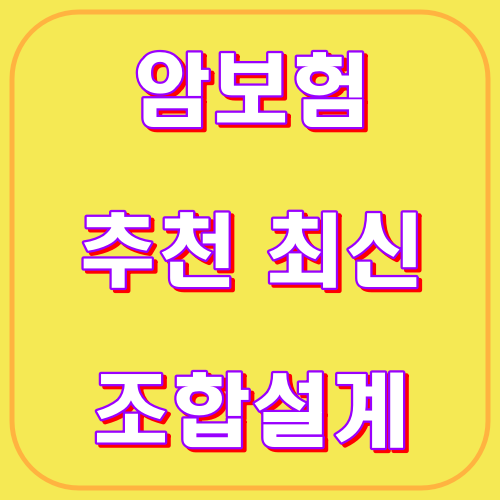 암보험 추천 최신 조합설계