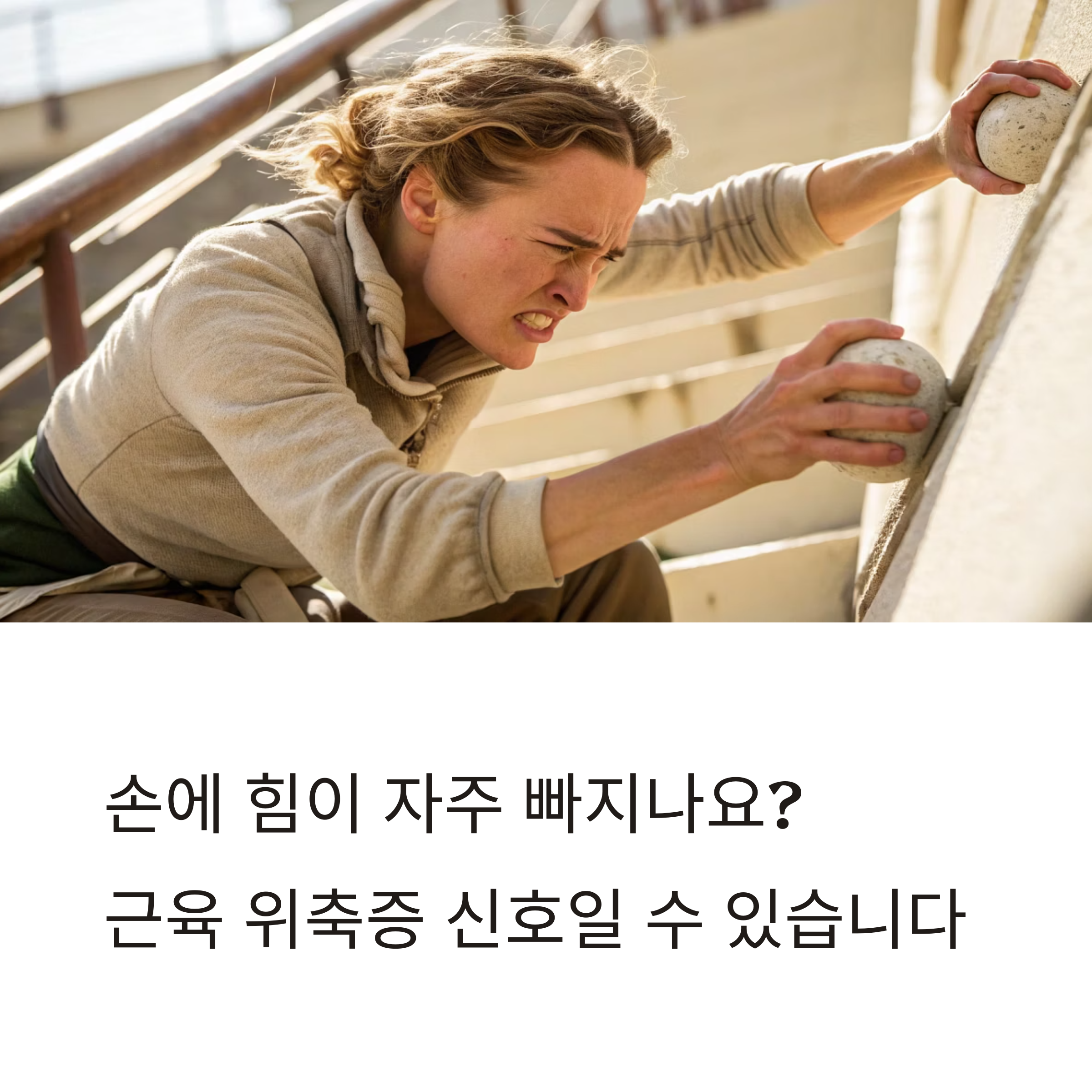 갑자기 손에 힘이 빠진다면?