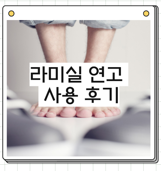 라미실 연고 원스 사용방법 후기