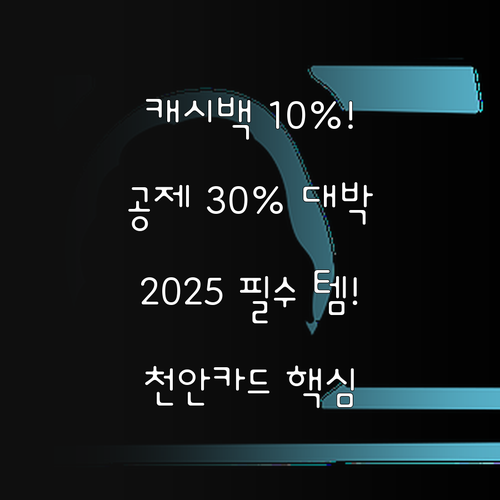 캐시백 10% 소득공제 30% 202..