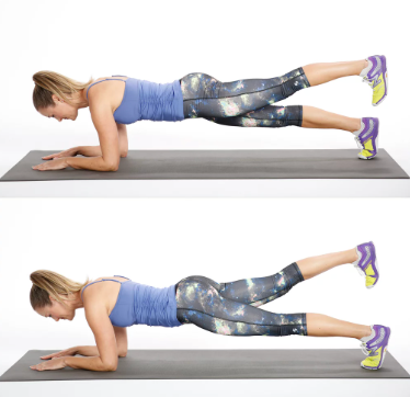 플랭크 레그 리프트