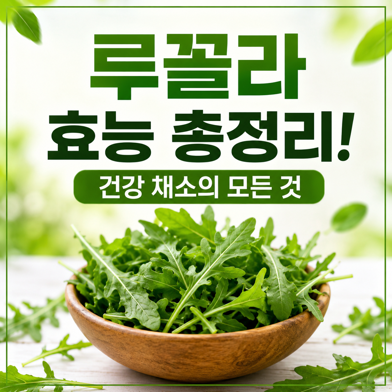 루꼴라 효능