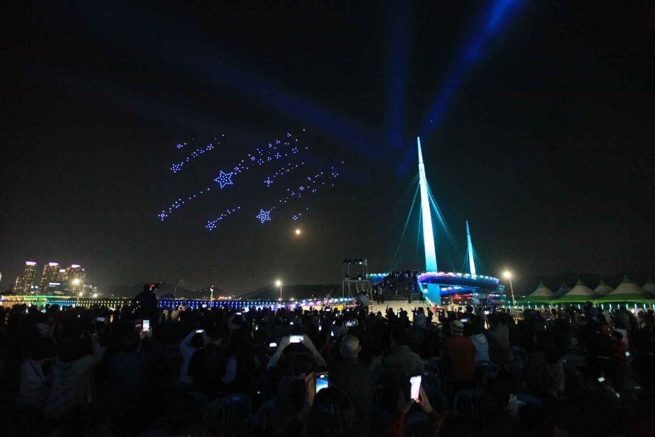 마산가고파 국화축제 드론라이트쇼