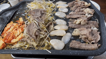 숙주차돌박이와 키조개 관자