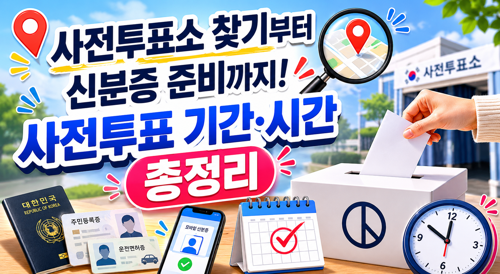 사전투표소 찾기부터 신분증 준비까지! 사전투표 기간·시간 총정리 관련 사진