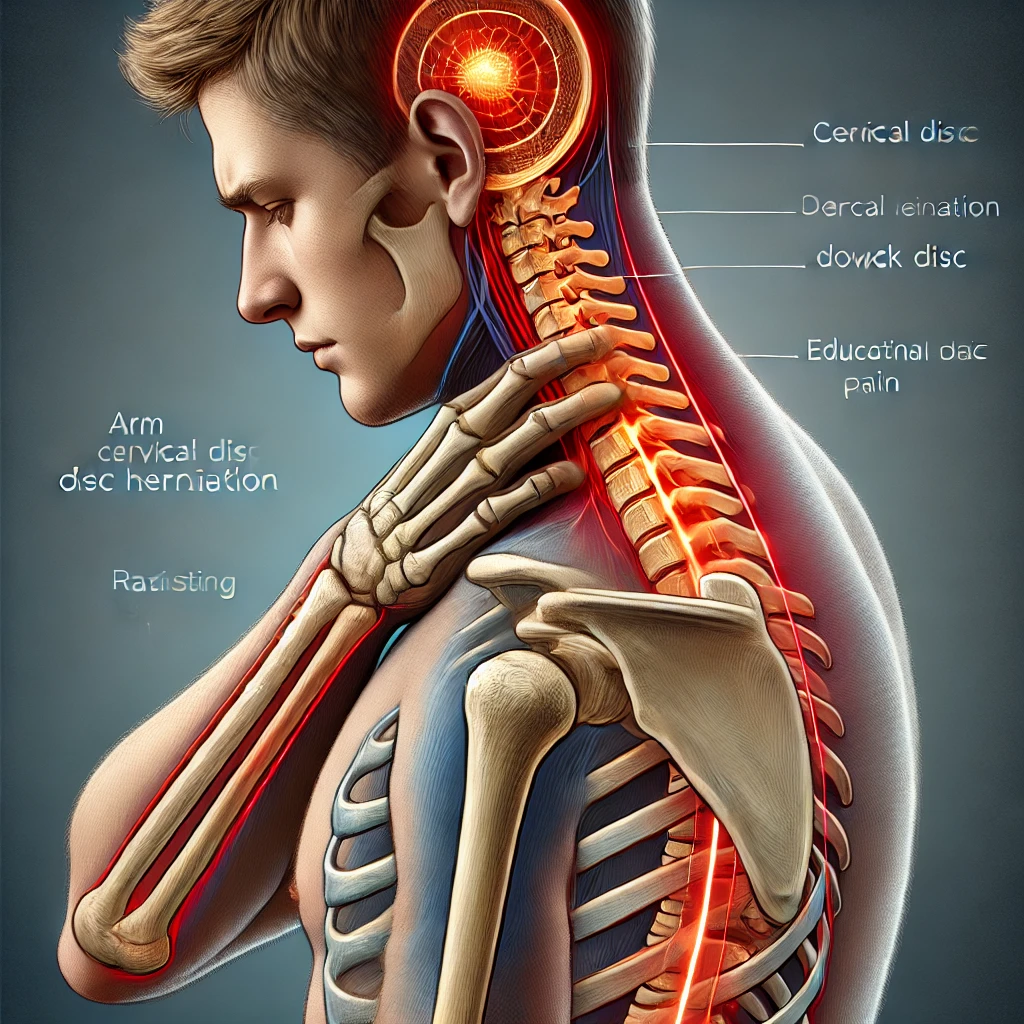 목디스크와 관련한 팔 저림 사진