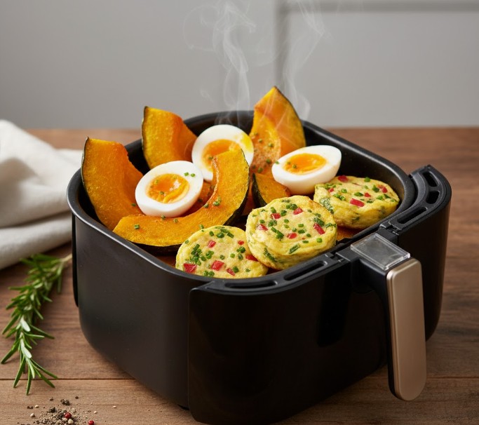 에어프라이어 달걀+단호박