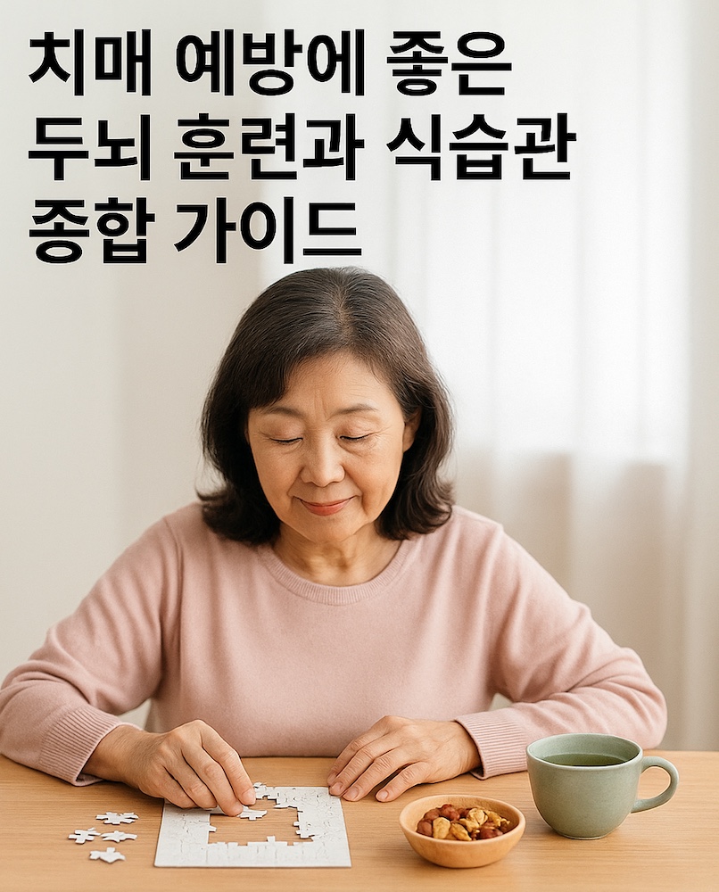 치매 예방에 좋은 두뇌 훈련과 식습관