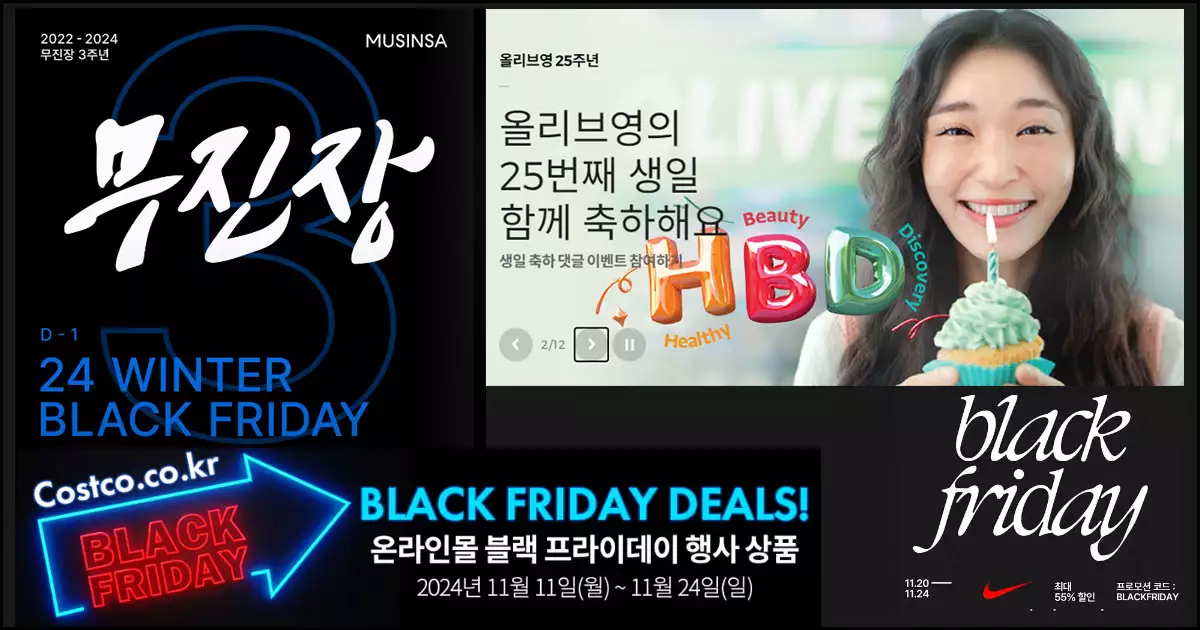 블랙프라이데이 국내 쇼핑몰