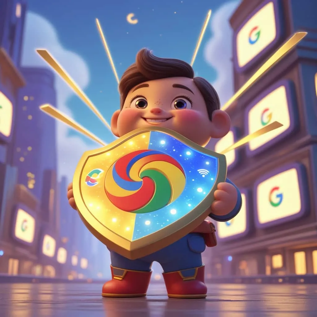 포스트 양자암호를 적극적으로 도입하고 있는 대표 기업인 구글을 상징적으로 나타낸 이미지.