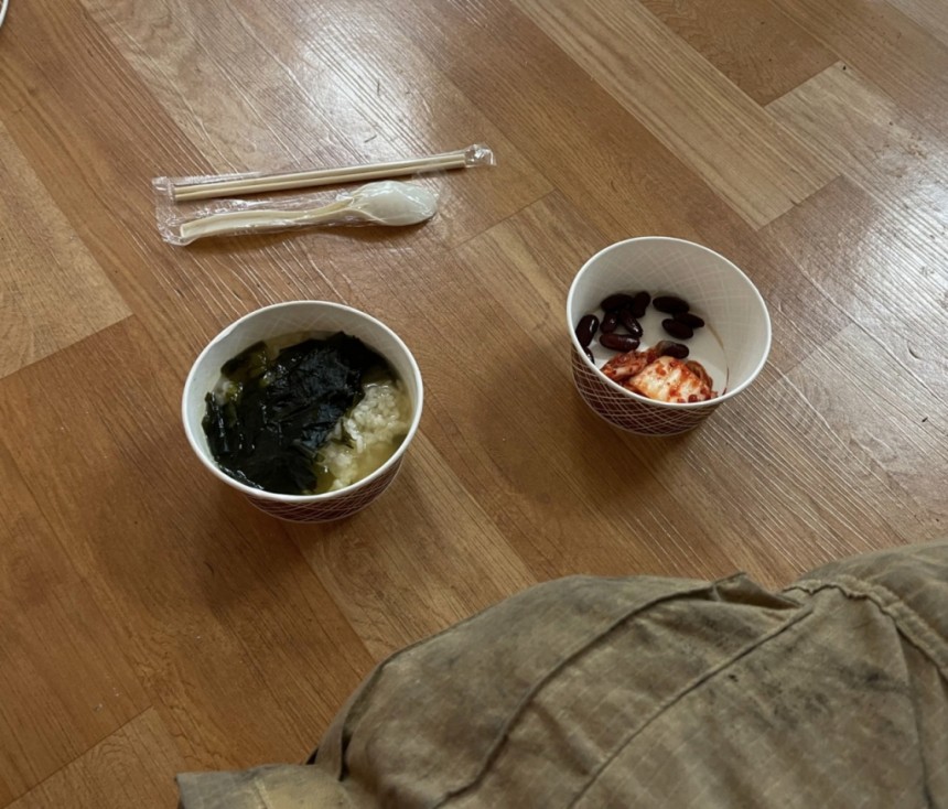 경북산불 긴급재난지원금 대상자 확인법-소방관들의식사