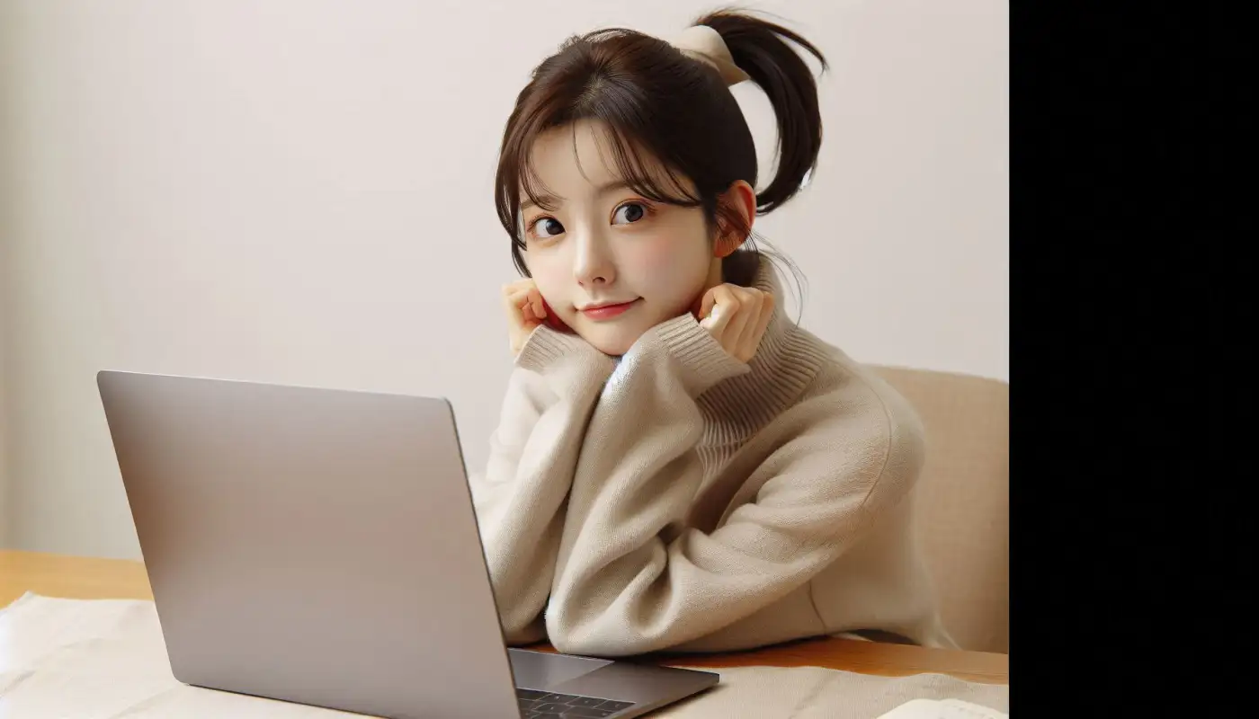 업비트-영업정지-기간을-알아보는-여성의-모습