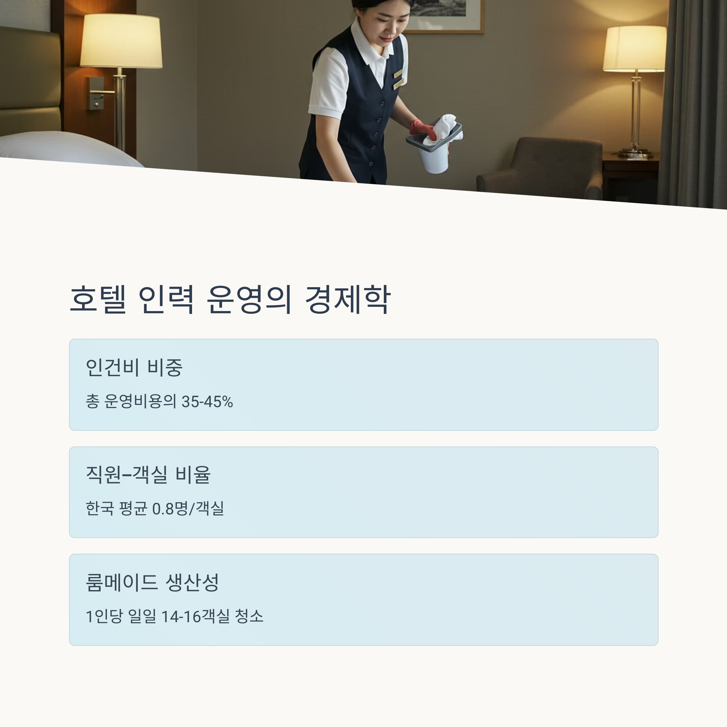호텔산업의 고용과 인건비