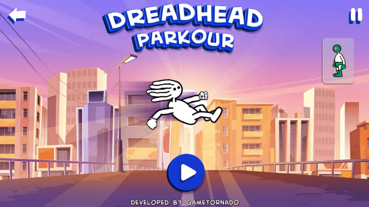 드레드헤드-파쿠르-웹게임-메인-화면