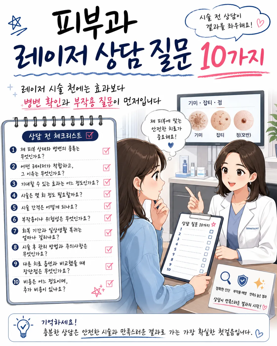 피부과 레이저 상담 질문 10가지