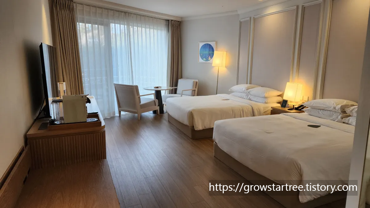 그랜드조선 제주 호텔 디럭스 스탠다드뷰 트윈룸