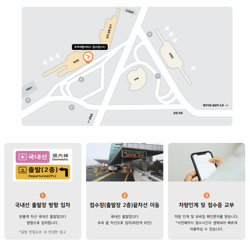 주차대행 서비스 차량 맡길 때 이미지