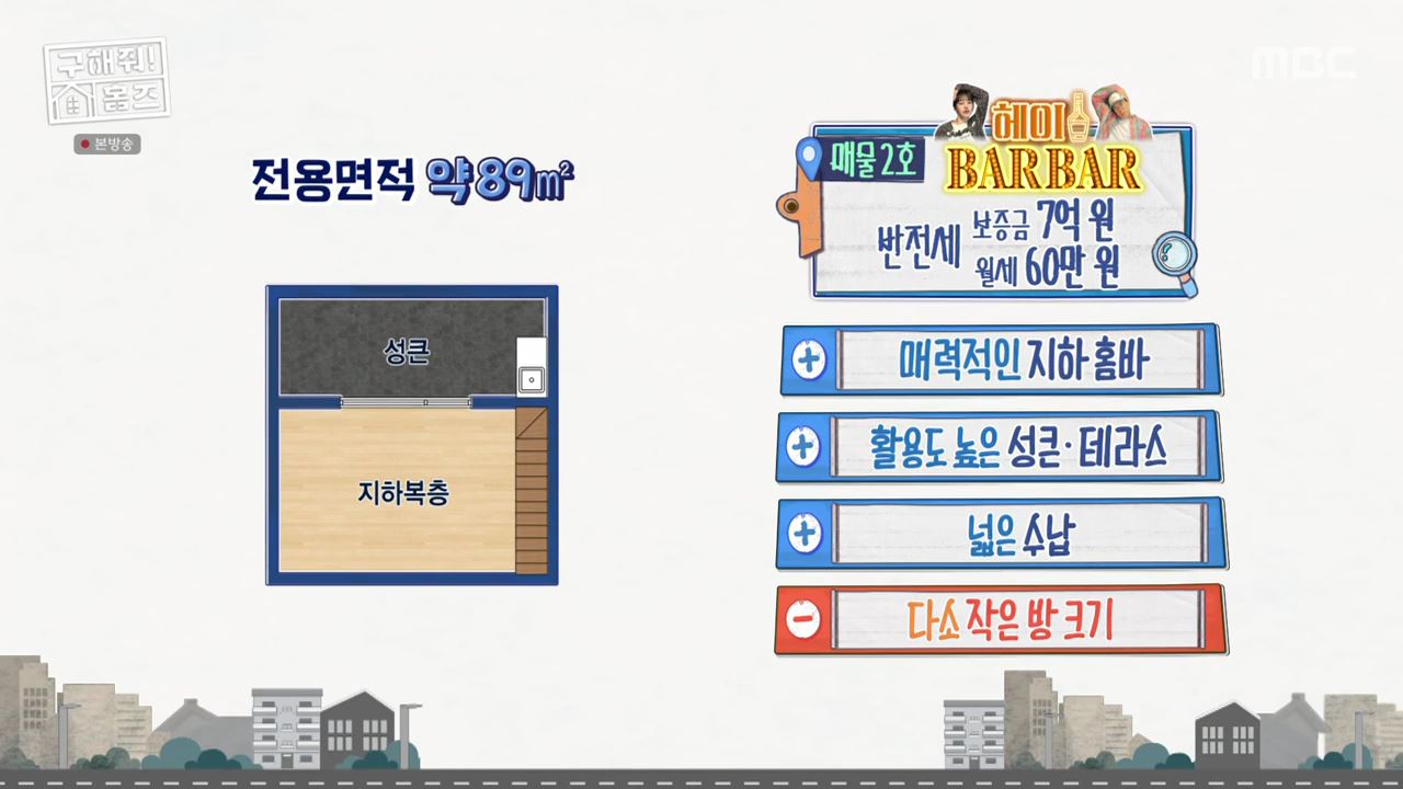 구해줘홈즈 김포 파주 전세 5!6억 최대 7억 반전세 보증금 무관 월세 150 베빠죄 하우스 테라스 가만 안두겠어 잔디까나 운양 파크 하얗드 헤이 바바 매물 소개