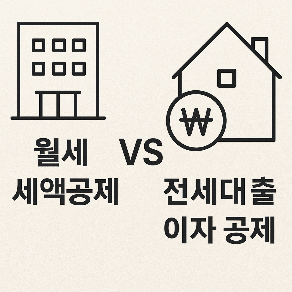 월세 세액 공제 vs 전세 대출 이자 공제 비교 분석