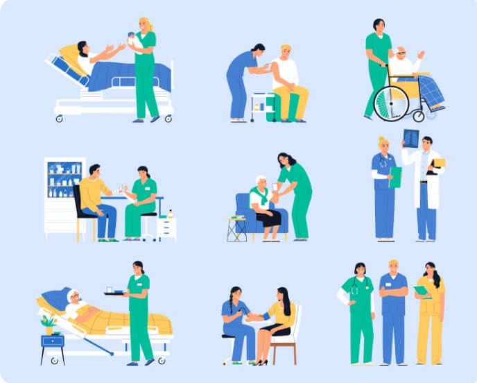 의사와 환자의 여러 모습