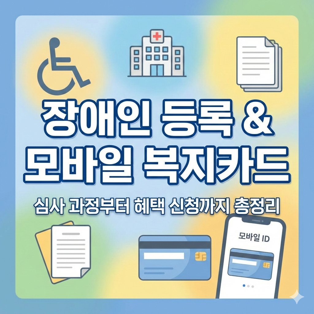 장애인 등록 심사 과정과 모바일 복지카드 발급 순서 총정리