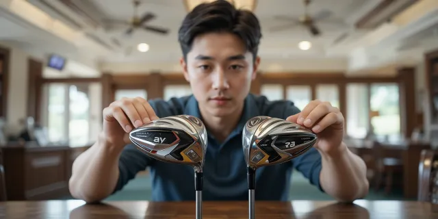 캘러웨이 드라이버 비교 장면