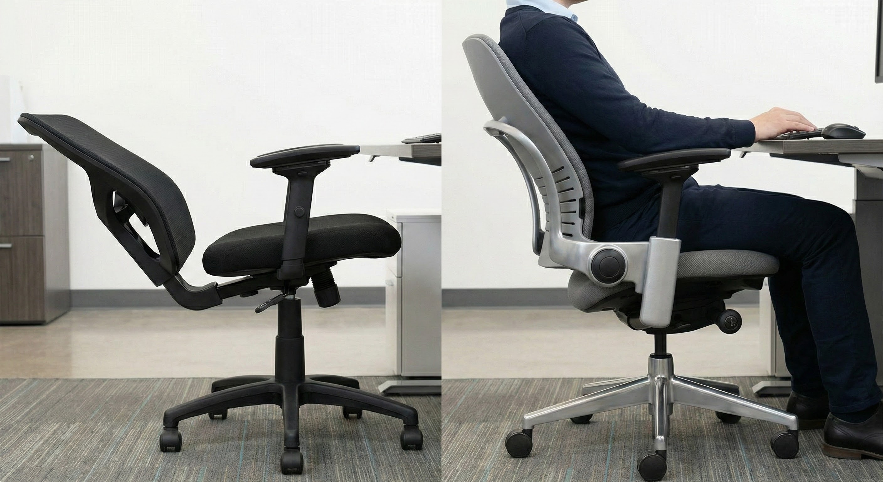 라인업 전격 비교: 나에게 맞는 의자는? (사무용 vs 게이밍)