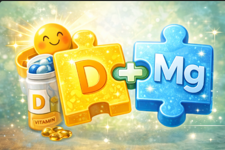 비타민 D는 활성화 위해 마그네슘이 필요합니다.