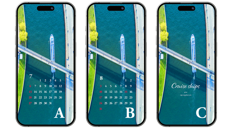 04 다리 밑을 지나는 유람선 ABC - 2025년7월 아이폰배경화면