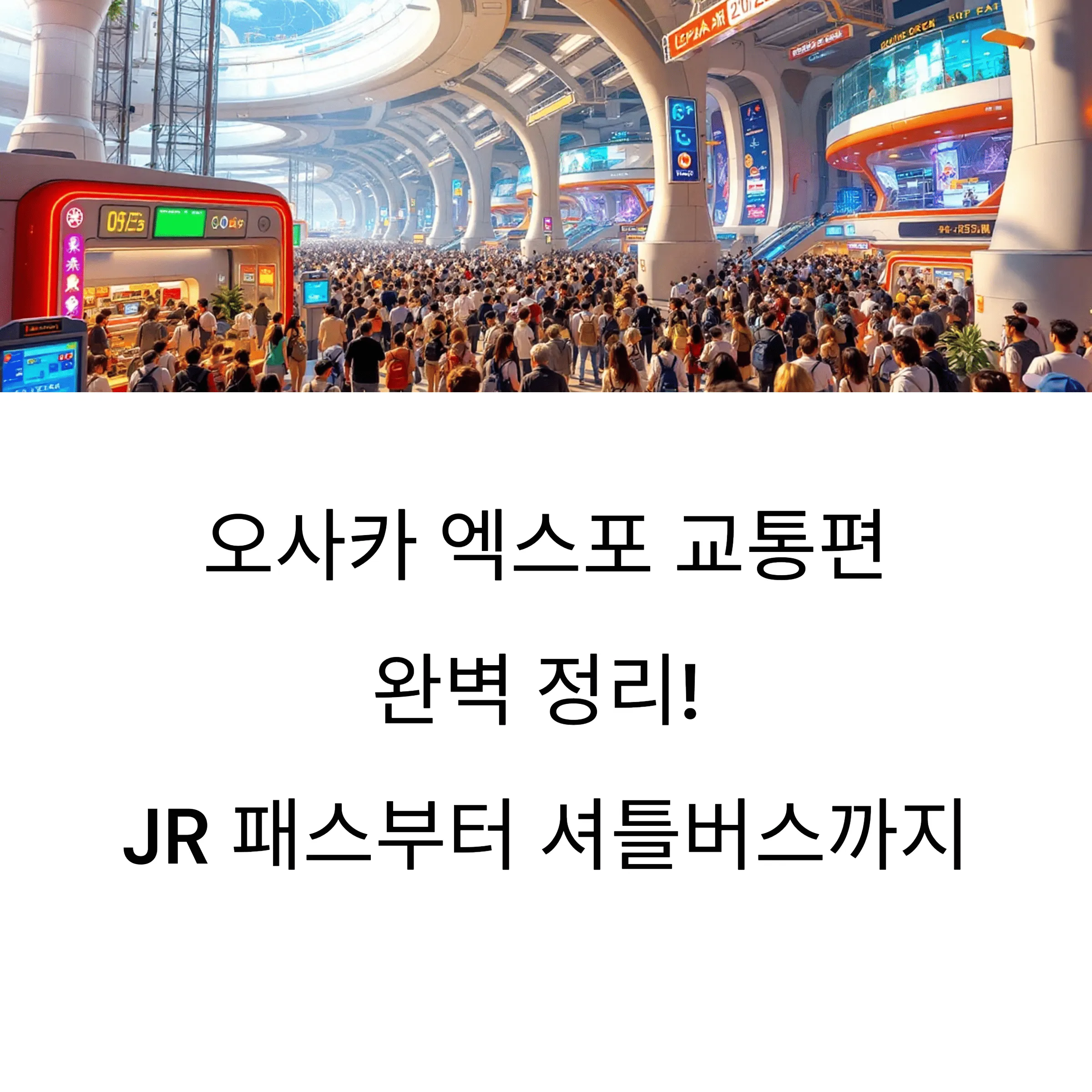 오사카 엑스포 교통편 완벽 정리