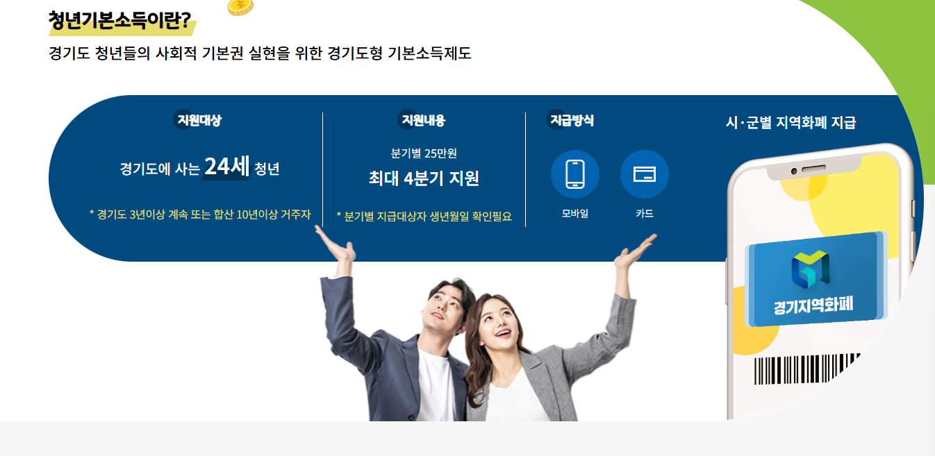2026 청년기본소득 100만원 신청 방법