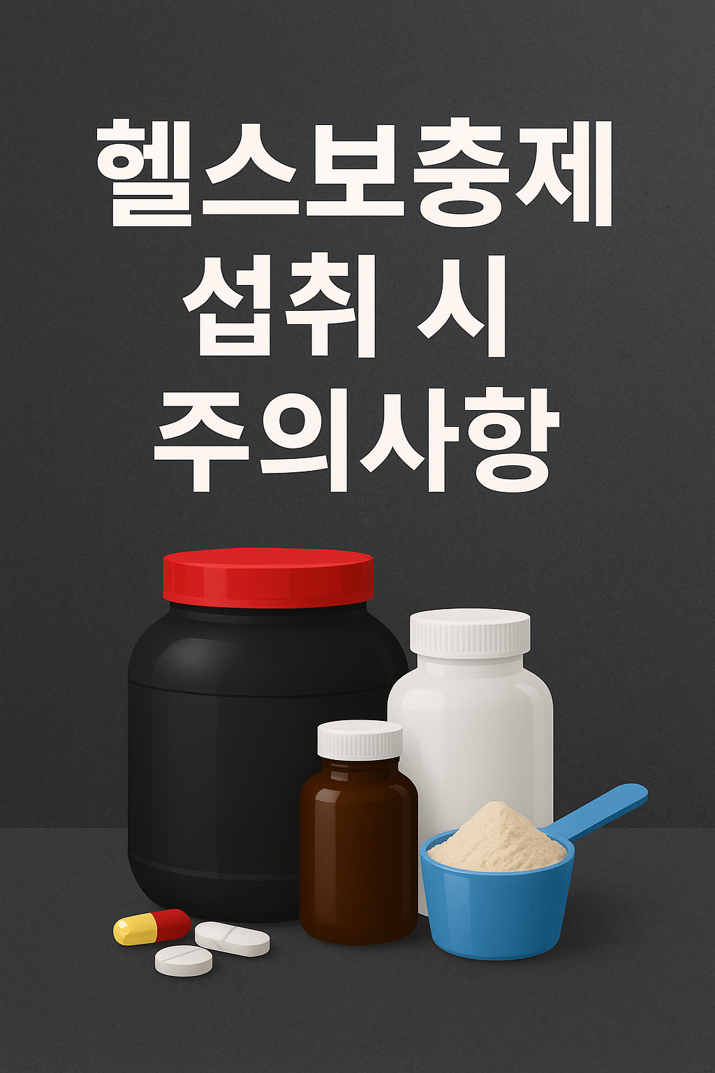 헬스보충제 섭취 시 주의사항