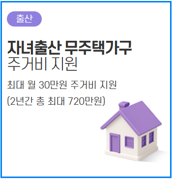 서울시 자녀출산 무주택가구 주거비 최대 720만원 지원받는 방법