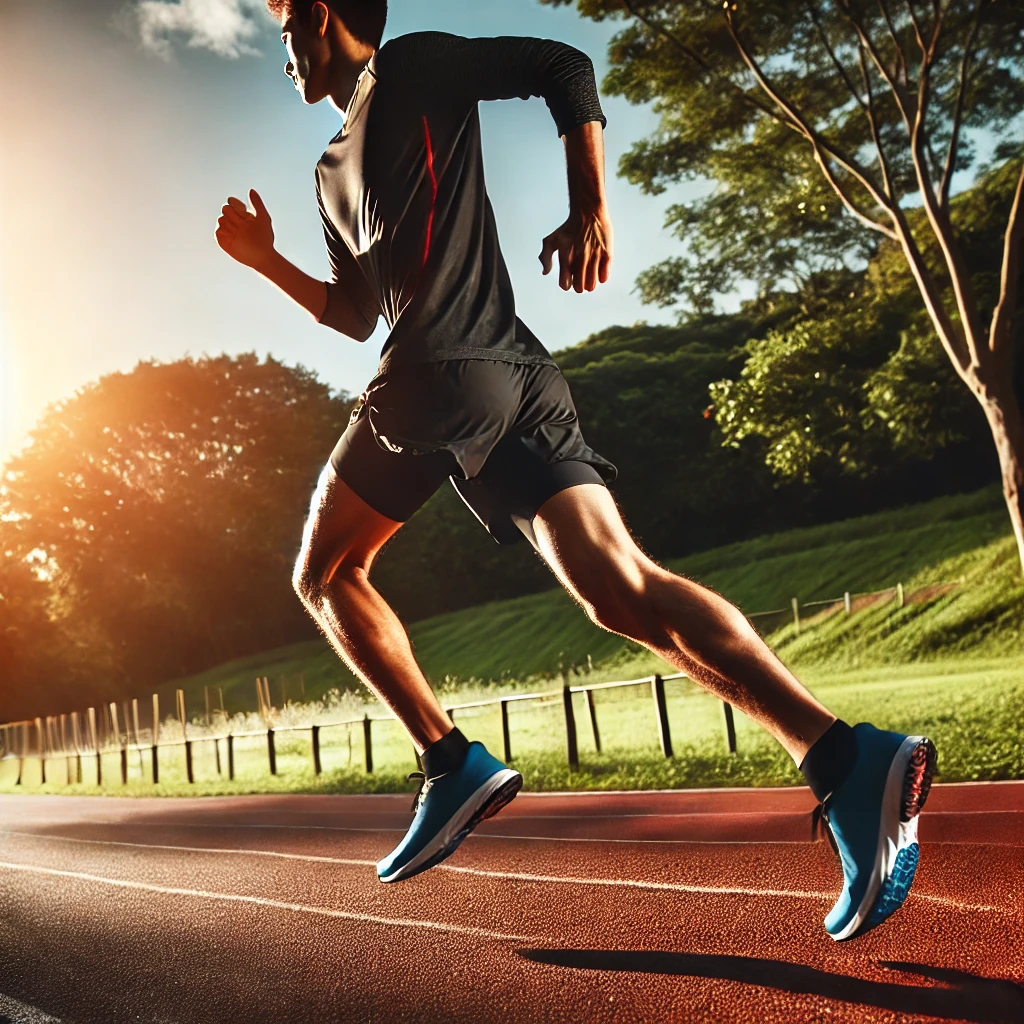 공원에서 러닝하는 러너