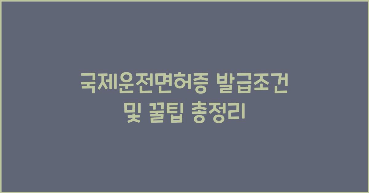 국제운전면허증